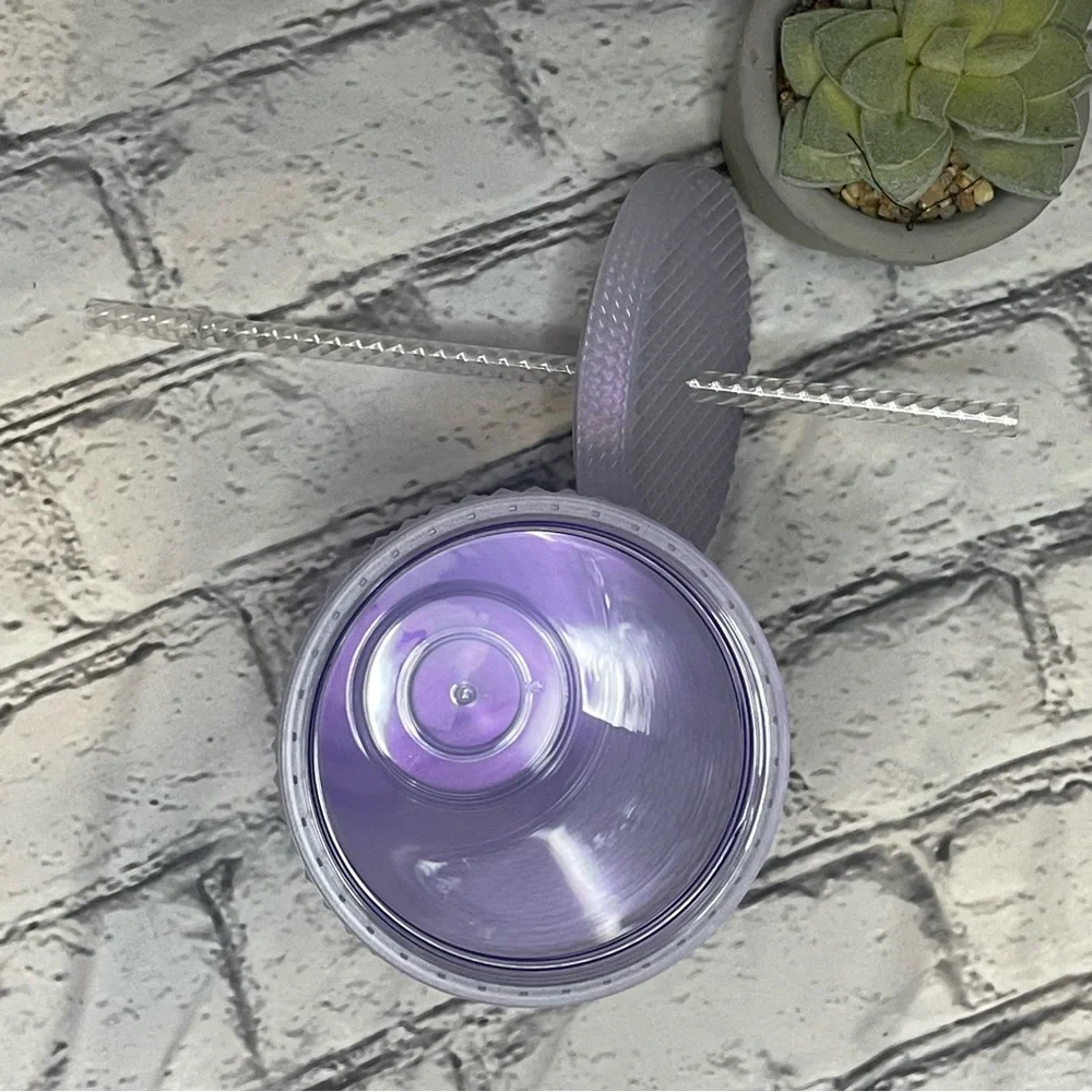 LIMITED EDITION Starbucks Winter Iced Lilac White 16oz Grande Cold Cup Tumbler